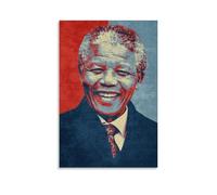 YUYUMEGDE Poster decorativo da parete su tela con Nelson Mandela, The Greatest South Africa, stampa moderna per camera da letto, per la camera da letto, 20 x 30 cm