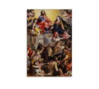 YUYUMEGDE Poster decorativo da parete su tela, con scritta "Beata Vergine Maria Madre della Chiesa", poster decorativo moderno per camera da letto, 20 x 30 cm