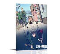 YUYUMEGDE Poster decorativo da parete su tela, motivo: Famiglia Spy X Japan a tema anime, stampa moderna, per camera da letto, 30 x 45 cm