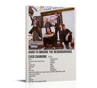 YUYUMEGDE Poster decorativo da parete su tela, motivo: "Hard to Imagine The Neighbourhood Ever changing", poster decorativo moderno per camera da letto, 50 x 75 cm