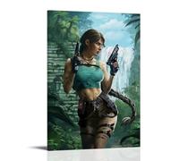 YUYUMEGDE Poster decorativo da parete su tela, motivo: Rise of the Tomb Raider, poster decorativo per camera da letto, per camera da letto, 20 x 30 cm