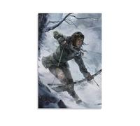 YUYUMEGDE Poster decorativo da parete su tela, motivo: Rise of the Tomb Raider, stampa moderna, per camera da letto, 50 x 75 cm