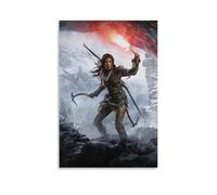 YUYUMEGDE Poster decorativo da parete su tela, motivo: Rise of the Tomb Raider, stampa moderna, per camera da letto, 30 x 45 cm