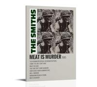 YUYUMEGDE Poster decorativo da parete su tela, motivo: The Smiths Meat Is Murder, poster decorativo moderno per camera da letto, 30 x 45 cm