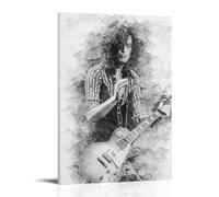 YUYUMEGDE Singer Jimmy Page - Poster decorativo da parete, per soggiorno, camera da letto, decorazione moderna per camera da letto, 20 x 30 pollici (50 x 75 cm)