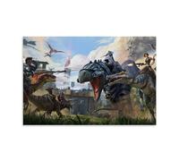 YUYUMEGDE Stampa artistica da parete su tela, motivo: Ark Survival Evolved Extinction, poster decorativo moderno, per camera da letto, 50 x 75 cm