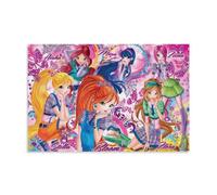 YUYUMEGDE Winx Club Stagione 7, poster decorativo da parete su tela, stampa artistica moderna per camera da letto, per camera da letto, 40 x 60 cm