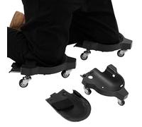 YUYUZI Set di 2 ginocchiere rotanti con ruote a 360° - Ginocchiere ergonomiche per scivolare per la posa di piastrelle e giardinaggio, regolabili e leggere - Proteggi le tue ginocchia senza sforzo