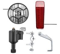 Yuyyurt Luce per Bici Bicicletta Motorizzata Generatore di Attrito per Bici Dinamo Posteriore Kit 6V 3W Accessori per Bici