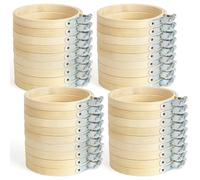 Yuyyurt Telaio da Ricamo da 36 Pezzi da 3 Pollici per Ricamo Artigianale, Cucito e, 8 cm