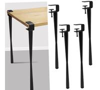 YUZDNM 4PCS Gambe Tavolo - Gambe per Tavolo - Gambe Tavolo Ferro, Gamba da Tavolo Avvitabile, Gambe da Tavolo in Metallo da 72 Cm, Gamba da Scrivania Regolabile Fai-da-Te, con Protezioni