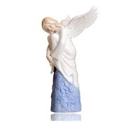 YUZDNM Arredamento Casa Figurina - Scultura Statua Soprammobili Moderni, Cestino in Porcellana Figurine di Ragazze di Fiori Statue di Bouquet Scultura in Ceramica, Decorazione per La Casa da Donna(A)