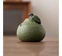 YUZDNM Portacenere - Posacenere in Ceramica con Coperchio, posacenere per Fumatori di sigari, Decorazioni Creative con Frutta per la casa, la scrivania e Il Soggiorno(Grün)