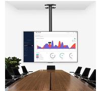 YUZDNM Staffa per Montaggio TV a soffitto Regolabile, Staffa per Telaio TV LCD Rotante a 360 Gradi, Adatta a TV da 37-85 Pollici, VESA Max 600 x 400mm