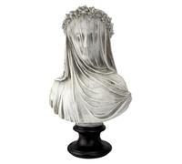 YUZDNM Statua Artistica - Busto scultoreo della fanciulla Velata, Collezione di Statuette da scrivania, Accessori, Regali per Amanti/Ufficio/casa