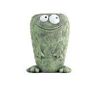 YUZDNM Statua Artistica - Graziosa Rana, Vaso per Piante grasse, vasi Decorativi da Giardino, Verde e Giallo(2)