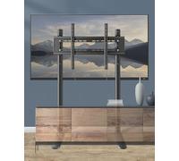 YUZDNM Supporto da Pavimento per TV Regolabile in Altezza per TV da 55-100 Pollici - Supporto da Pavimento Universale, Perfetto per Angoli e camere da Letto