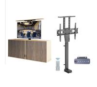 YUZDNM Supporto TV Elettrico - Staffa di Montaggio TV Regolabile - Alzata TV Elettrica Telescopica, può Essere Nascosta nei Mobili, Fino A 60 kg, Viaggia in Meno di 40 Secondi(42-65in TV)