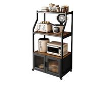 YUZES Scaffale da Cucina,Scaffale da Panetteria,Armadio da Cucina Credenza Cucina con 4 Rotelle Rotanti,Mobile Supporto per Forno A Microonde, per Sala da Pranzo, Soggiorno (Size : B70x44x130CM)