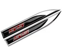 Yuzhao Per Clio Per Focus Per Tiguan Per Golf Per T-Roc Per Sandero SS Logo Parafango Laterale Decal Emblema Decorazione Adesivi 14.7x1.8CM 2PCS