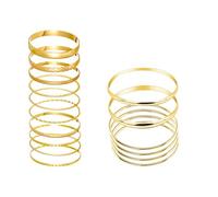 YUZHEDM 16 Pezzi Bracciale Rigido Donna Braccialetti Impilabili set Bracciali oro Donna oro Bracelet Sono Perfetti Come Regali per le Donne per san Valentino, Natale, Compleanni.