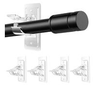 YUZHEDM 4 Pezzi Ganci Adesivi per Tende Ganci per Tende Senza Bucare Autoadesiva Plastica Ganci per Casa, Bagno, Cucina, Hotel Ganci per Zanzariere Misura 11 X 5 X 6,8 cm (Trasparente)