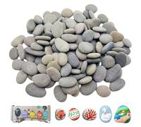 YUZHEDM 40 Pezzi Sassi da Dipingere, 1-3cm Rocce Dipinte Fai da te Creativo, Pietre Piatte da Dipingere, Sassi da Dipingere, Rocce Ciottoli, Sassi da Dipingere Ciottoli per la Pittura