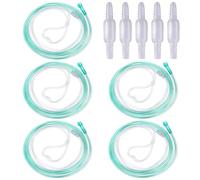 YUZHEDM 5 Pezzi Cannula Nasale per Dispositivo di Ossigeno, Tubo di Ossigeno, Cannule Nasali per Ossigeno, Cannule Nasali per Ossigeno, Contiene 5 Pezzi di Tubi Nasali da 2 mper Ossigeno