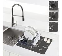 YUZHEDM 50cm*40cm Tappetino per Macchina da Caffè Tappetino Cucina Profondità Circa 2,5 mm Facile da Pulire Tappeto Scolapiatti Cucina Adatto per Tappetini per Lavastoviglie e Asciugatura Tappetini