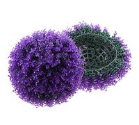 YuZhinnqp Palla di erba di eucalipto, piante artificiali, piante topiarie artificiali, palline di bosso finto, palla decorativa per giardino (A)