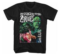 YuZhong Hammer Horror Plague of The Zombies Black Adult Short Sleeves Mens T Shirt Black L