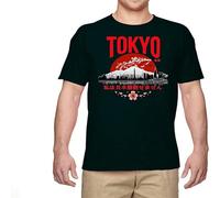 YuZhong Men T-Shirt Funny Tokyo I Don't Speak Japanese Cotton Short Sleeve Graphic Tee Black 3XL