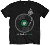 YuZhong Mens Rare T-Shirt McCartney Turntable 100% Cotton Black XXL