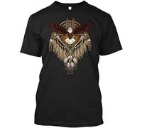 YuZhong Native American Bald Eagle Mandala T-Shirt Men's T-Shirt Black 3XL