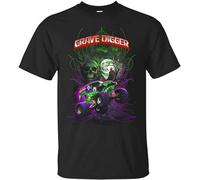 YuZhong Orionhbt Grave Green Digger T-Shirt Monster Truck Shirt Tee for Men Black M