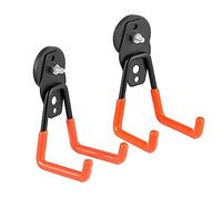 Yuzita Ganci magnetici forti, 2 confezioni Hooks magneti pesanti utilitaristici con rivestimento antiscivolo per appendere interni ed esterni (arancione)