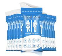 YUZNA 10PCS Urinale Portatile per Viaggio, Sacche per Urina Monouso con Gel e Manico, WC Portatile per Uomini, Donne, Bambini, Pazienti, Donne Incinte, Campeggio, Escursioni, Auto, Viaggi