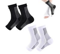 YUZNA 2 Paia Calze a Compressione Contro Sperone Calcaneare Fascite Plantare, Elastica, Traspirante, Cavigliera Uomo, Tutore Distorsione Piede, Fornisce Il Supporto e La Facilità Dolori