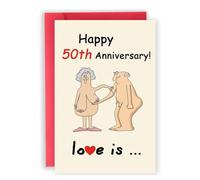 YUZNA anniversario matrimonio pop up,1 pezzo,per nozze d'oro,Carta regalo 3D per 50 anni matrimonio,d'auguri con busta e porta soldi,ideale per genitori,nonno e nonna (donne e uomini)