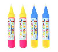 YUZNA Penne Magiche per Bambini, Giocattolo da Disegno con Acqua Magica, Pennarelli ad Acqua e Magici, Pennello Magico, Pennelli Sostitutivi per Doodle, Tappetino Magico per Dipingere (4 Pezzi)
