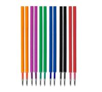YUZNA Refill per Penna Gel Cancellabile,compatibili con Legami,12 Pezzi,multicolore, Altezza 13 cm, Inchiostro Termosensibile, Punta 0,5mm, Particolarmente adatto per la scuola e la vita quotidiana