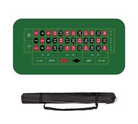 YUZPKRSI Tappetino da Roulette 180 × 90 cm, Texas Hold'em Panno da Poker Portatile Layout del Tavolo da Poker