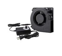 YVAAASIYC 120MM Turbo Ventilatore Ventola 12V DC Connettore Femmina 12cm 120x120x32mm 12032 di raffreddamento centrifuga con adattatore alimentazione AC 100 220(2 Fans)