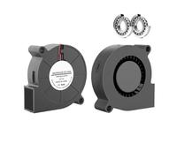 YVAAASIYC 2PCS 5015 50mm DC 24V 12V 5V 2Pin doppia sfera/cuscinetto a manicotto ventola di raffreddamento senza spazzole x 15mm ventilatore(5V Sleeve 2PIN)