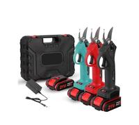 YVAAASIYC Cesoie da potatura elettriche a Batteria 21V Forbici Giardino Bonsai Rami for Alberi Taglierina a Paesaggistica(Red)