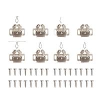 YVAAASIYC Fermaporta for mobili, color rame antico, armadio, porta a rulli, chiusura doppia, con riscontro e viti libere(Antique copper 8pcs)