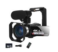 YVAAASIYC Fotocamera digitale 4k, videocamera professionale for videocamere WiFi da 48 MP, zoom digitale 18X, webcam digitale(32G)