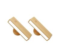 YVAAASIYC Lampada da parete in legno nordico con 360 di rotazione del riparo della dimmerabile toccabile magnetica for la camera letto senza fili luce for montaggio a for lettura(2pcs Beech Wood)
