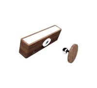 YVAAASIYC Lampada da parete in legno nordico con 360 di rotazione del riparo della dimmerabile toccabile magnetica for la camera letto senza fili luce for montaggio a for lettura(1pcs Black Walnut)