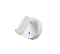 YVAAASIYC Lampada da parete senza fili a LED ricaricabile tramite USB con base magnetica interruttore tattile comodino dimmerabile magnete bianco nero for la lettura(Cool White,WHITE)
